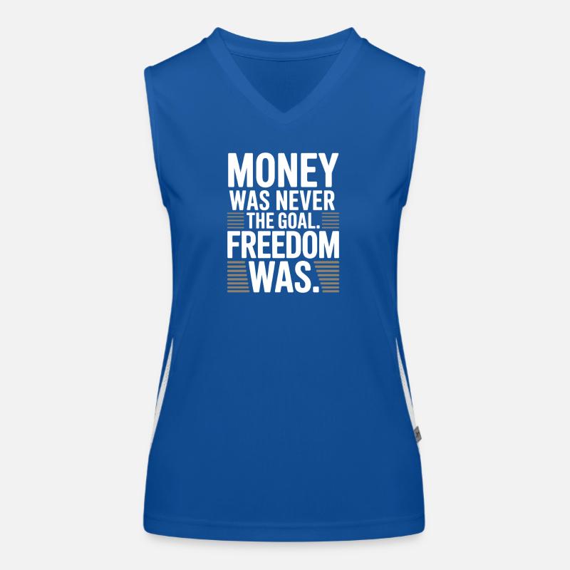 Objectif financier Esprit de liberté Entrepreneur Liberté Débardeur respirant contrasté Femme