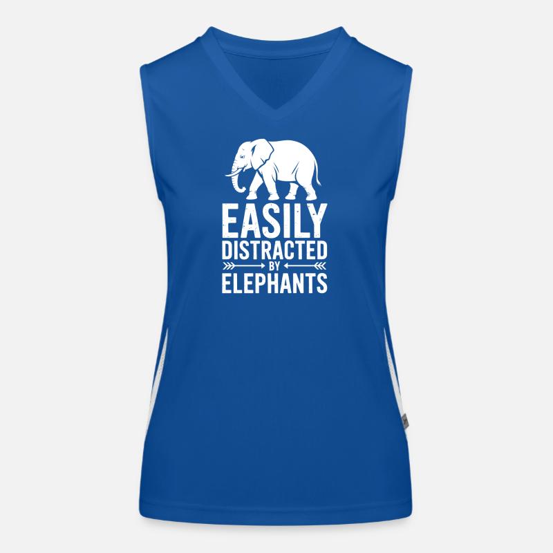 Elefant Sprüche Elefanten Lustige Elefant Geschenk Funktionelles Kontrast-Tank Top für Frauen