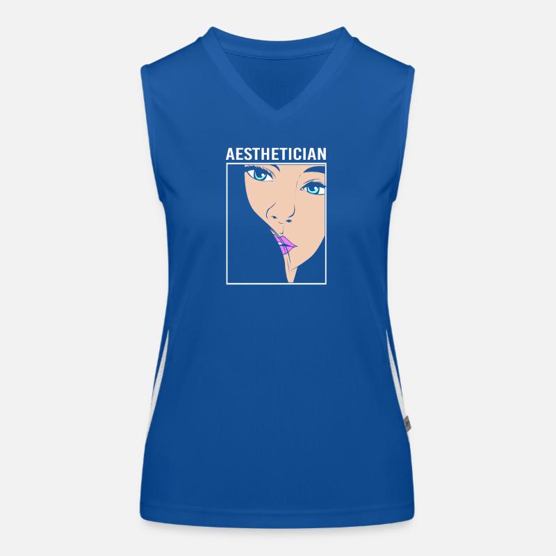 Beautician Make-up Cosmetics Women's Functional Contrast Tank Top