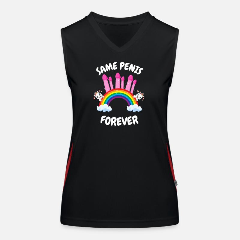 Same Penis Forever Bride Women's Functional Contrast Tank Top