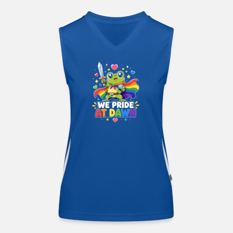 Froschheld Pride am Morgen Funktionelles Kontrast-Tank Top für Frauen