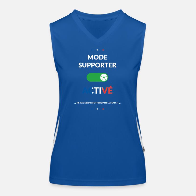 Mode Supporter Actif Débardeur respirant contrasté Femme