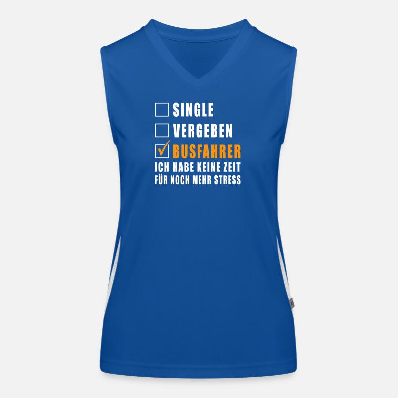 Single Vergeben Busfahrer Funktionelles Kontrast-Tank Top für Frauen