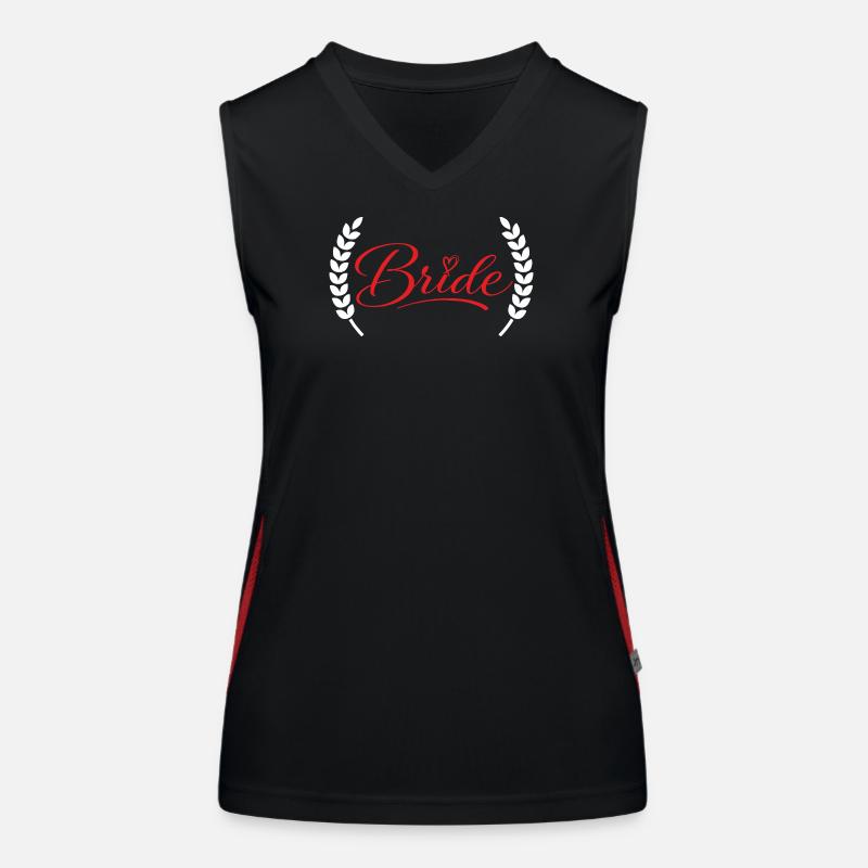 Bride Funktionelles Kontrast-Tank Top für Frauen