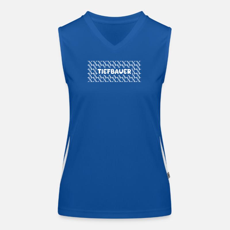 Berufung Tiefbauer Funktionelles Kontrast-Tank Top für Frauen