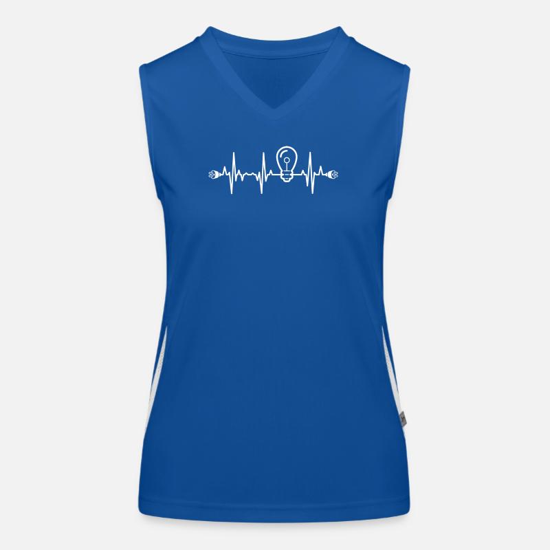 Electrical Engineer Heartbeat Women's Functional Contrast Tank Top