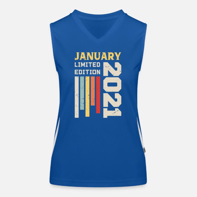 Januar 2021 - Januar 2021 Geburtstagsgeschenk Funktionelles Kontrast-Tank Top für Frauen
