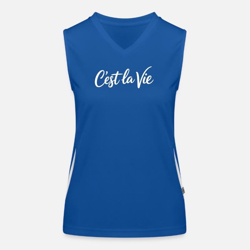 Cest la Vie Statement Women's Functional Contrast Tank Top