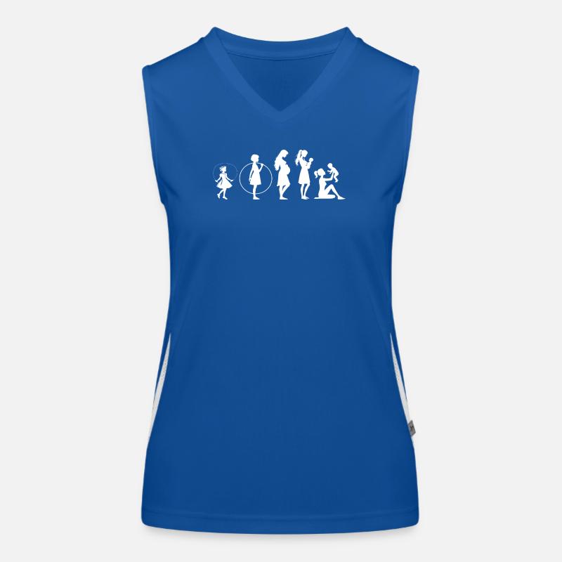 Evolution Mama Muttertag kind Familie Funktionelles Kontrast-Tank Top für Frauen