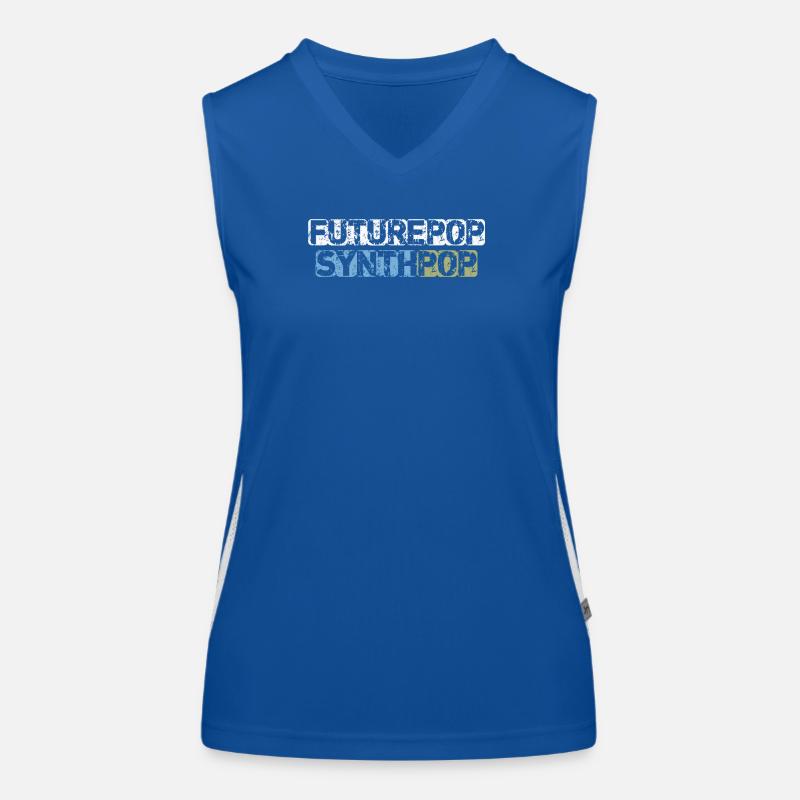 Futurepop Synthpop Funktionelles Kontrast-Tank Top für Frauen