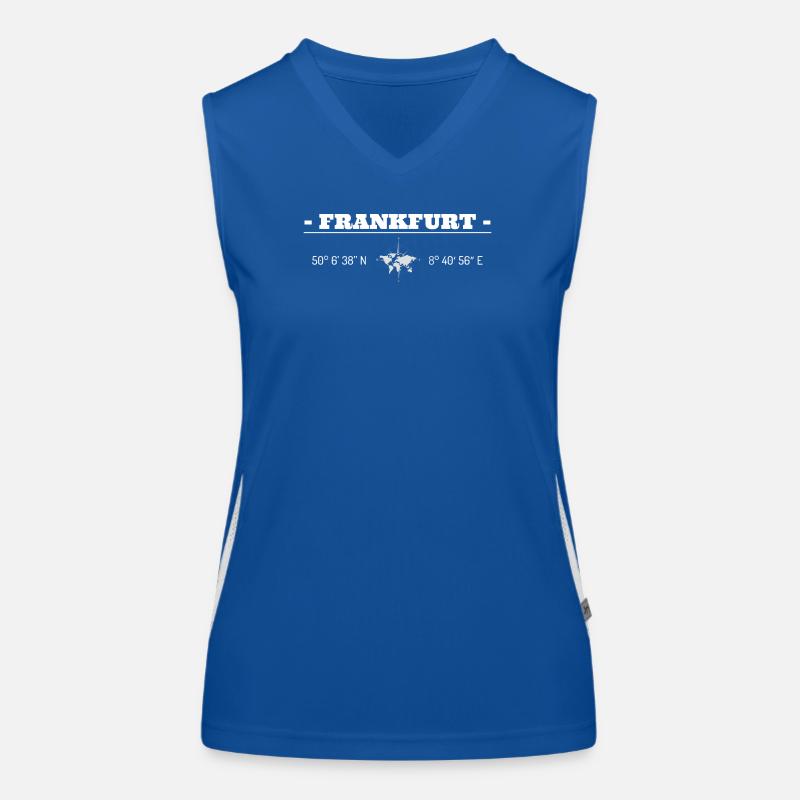Coordinates Frankfurt am Main Women's Functional Contrast Tank Top
