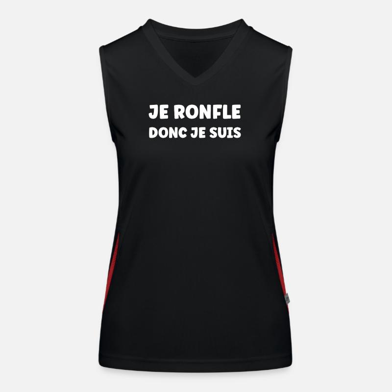 ronfle Débardeur respirant contrasté Femme