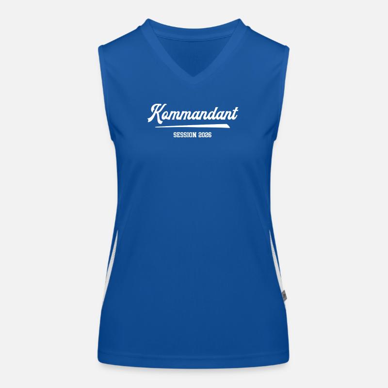 Commandant Carnaval 2026 Carnaval Garde du Prince Débardeur respirant contrasté Femme