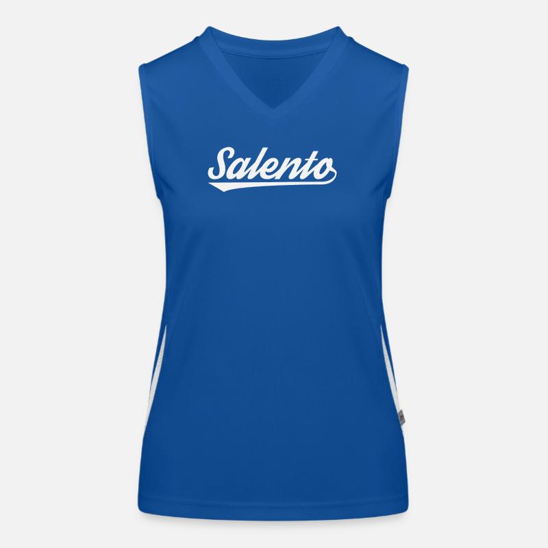 Salento Küsten Script Funktionelles Kontrast-Tank Top für Frauen