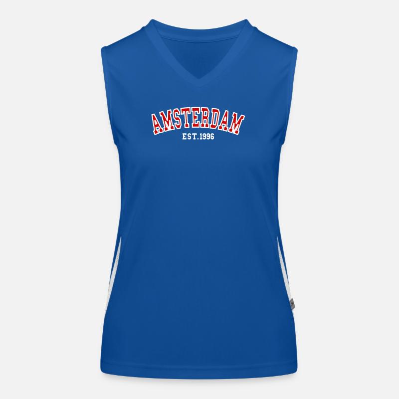 Amsterdam gegründet 1996 Funktionelles Kontrast-Tank Top für Frauen