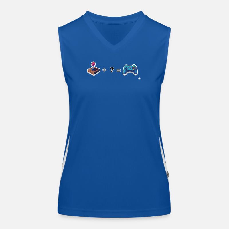 Retro Joystick trifft Gamepad Funktionelles Kontrast-Tank Top für Frauen