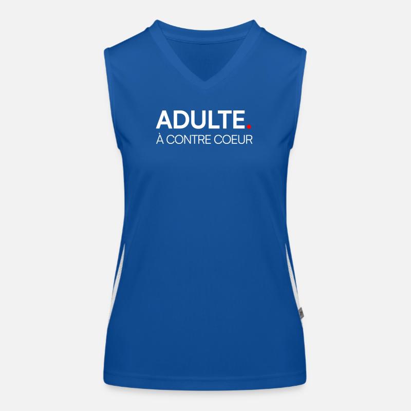 Erwachsener widerwillig, moderner Humor Funktionelles Kontrast-Tank Top für Frauen