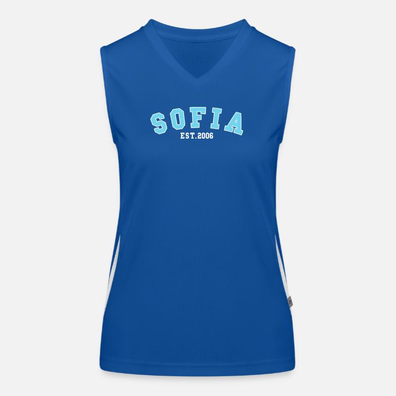Sofia gegründet 2006 Funktionelles Kontrast-Tank Top für Frauen