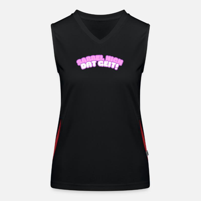 Sabbel nich - dat geit! Funktionelles Kontrast-Tank Top für Frauen