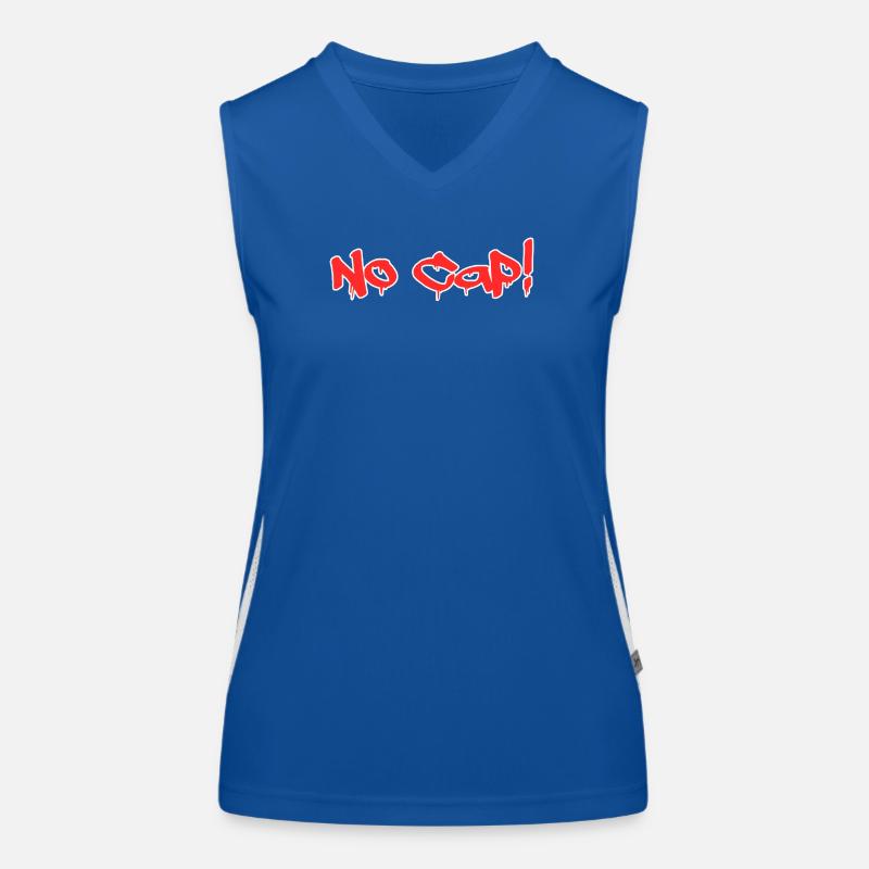 No Cap! - Graffiti Style Women's Functional Contrast Tank Top
