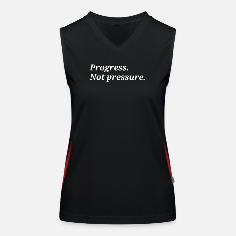 Progrès. Pas de pression. Débardeur respirant contrasté Femme