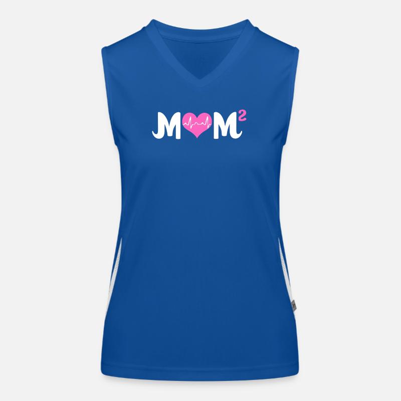 Zwillinge Mama Zwilling Mutter Geschenk Funktionelles Kontrast-Tank Top für Frauen