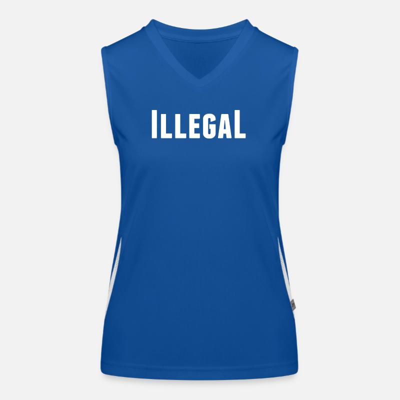 illégalement illégal illégal Débardeur respirant contrasté Femme