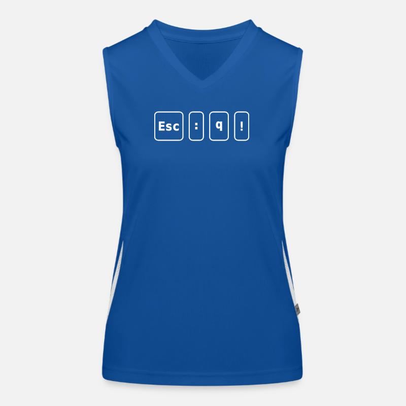 Vim-Escape-Code Funktionelles Kontrast-Tank Top für Frauen