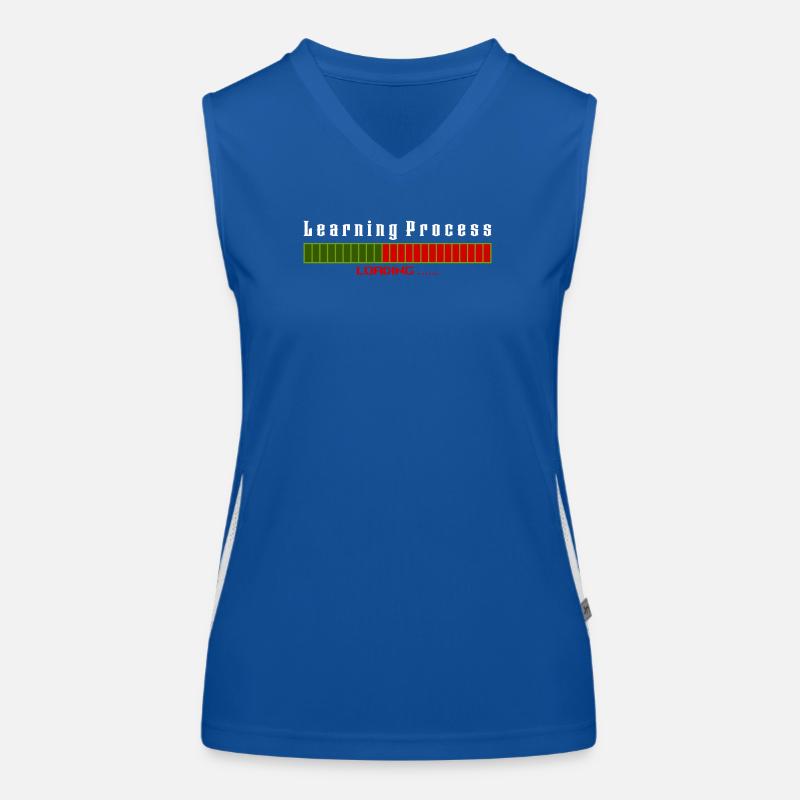 Learning Process Loading black shirt Funktionelles Kontrast-Tank Top für Frauen
