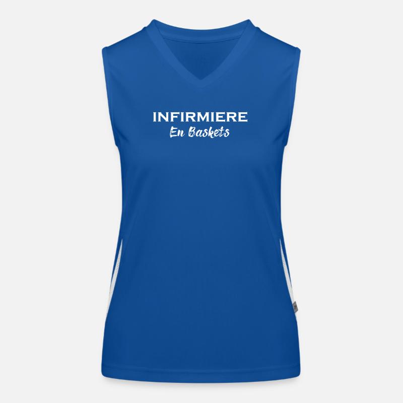 Humour Pour une Infirmiere en Baskets Infirmiere Débardeur respirant contrasté Femme