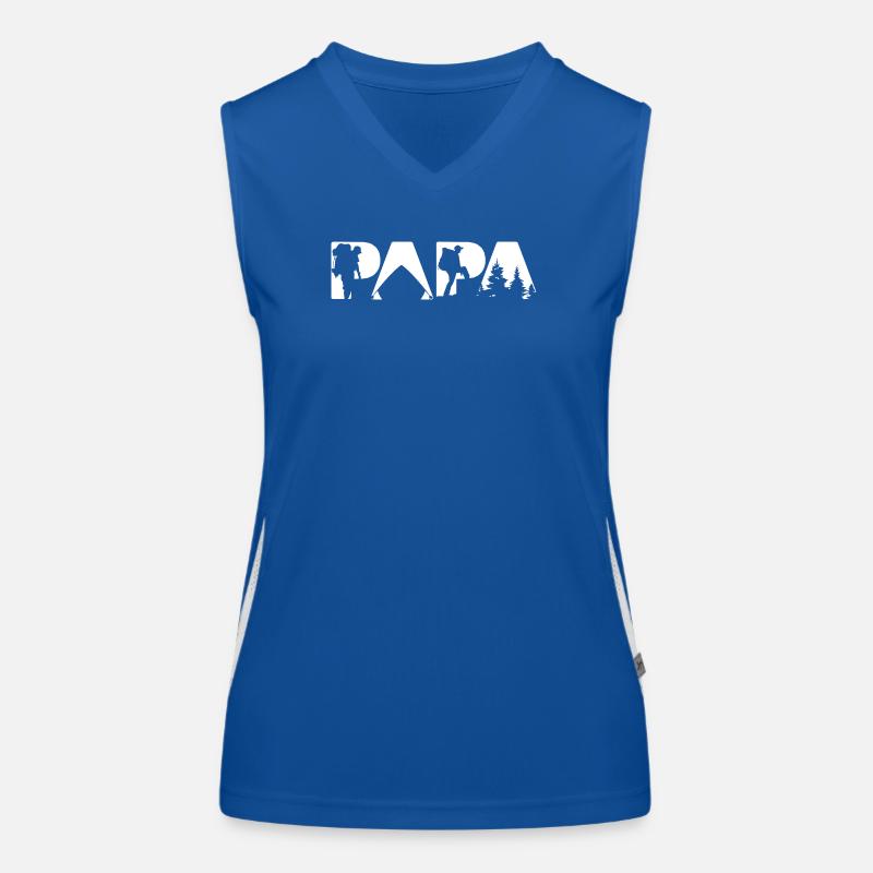 Cadeau de camping pour chiens Border Collie Never Camping Alone Débardeur respirant contrasté Femme