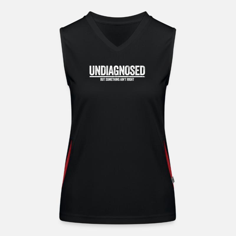 Not diagnosed, but something is wrong Women's Functional Contrast Tank Top