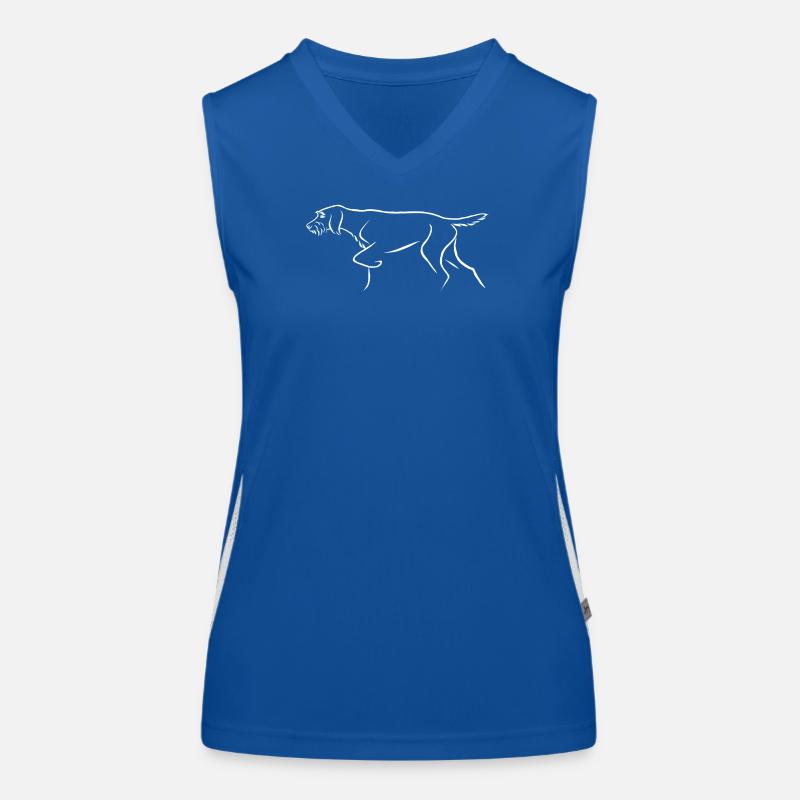 Wire-haired pointer Women's Functional Contrast Tank Top