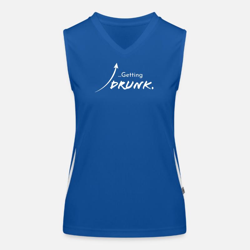 Getting drunk, version 2 Women's Functional Contrast Tank Top