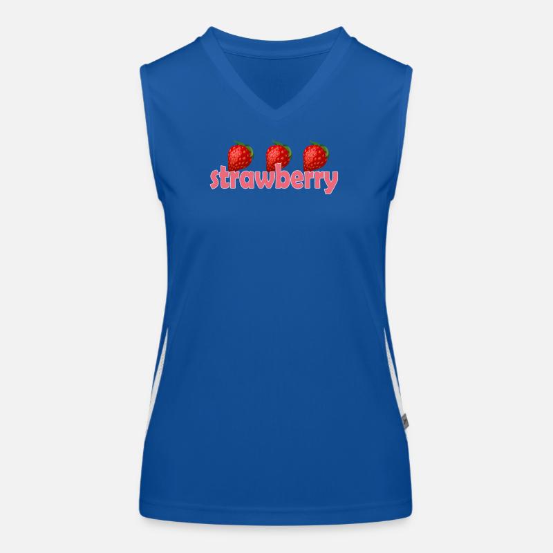 Fraise Débardeur respirant contrasté Femme