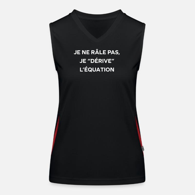 Derive l'Équation Tee Débardeur respirant contrasté Femme