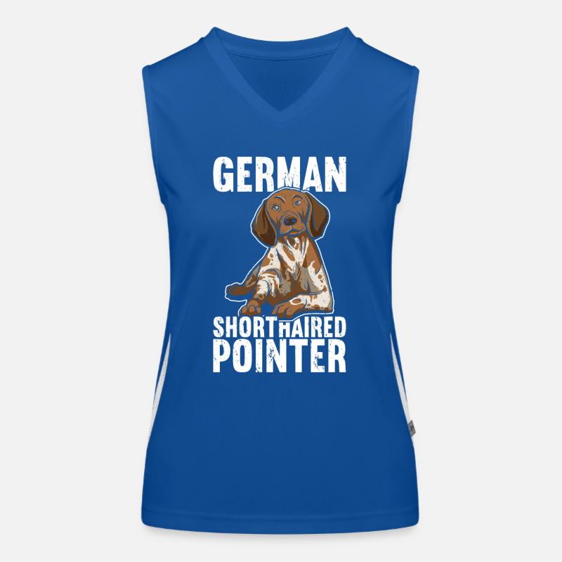 Deutsch Kurzhaar Funktionelles Kontrast-Tank Top für Frauen