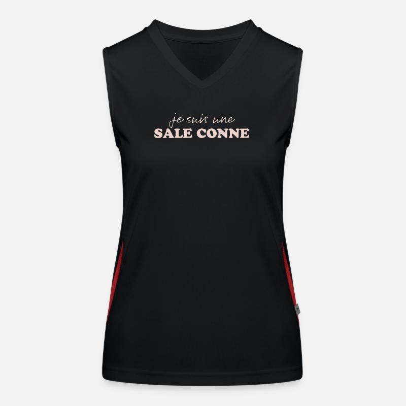 Ich bin ein dreckiges Arschloch Funktionelles Kontrast-Tank Top für Frauen