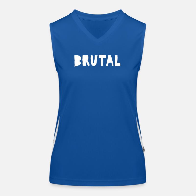 Conception brutale du logo Daged Bold Débardeur respirant contrasté Femme