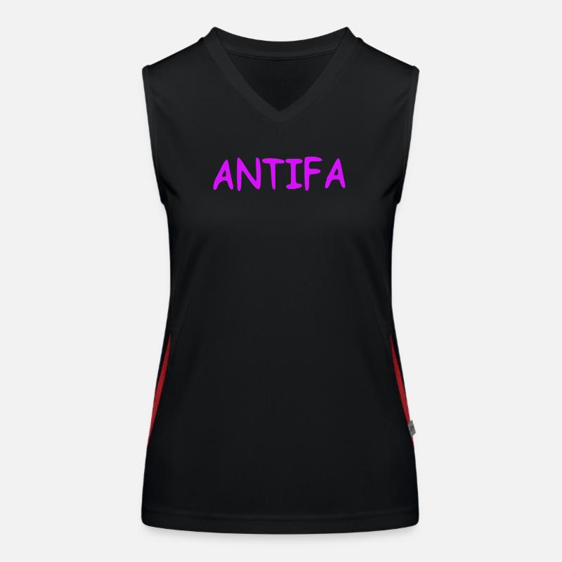 Antifa - lilas Débardeur respirant contrasté Femme