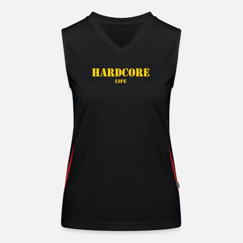 Hardcore Life Rave Techno – Sonderedition Funktionelles Kontrast-Tank Top für Frauen