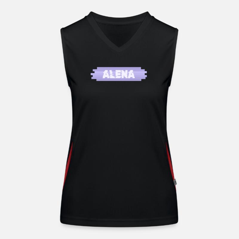 Alena als Mutter Funktionelles Kontrast-Tank Top für Frauen