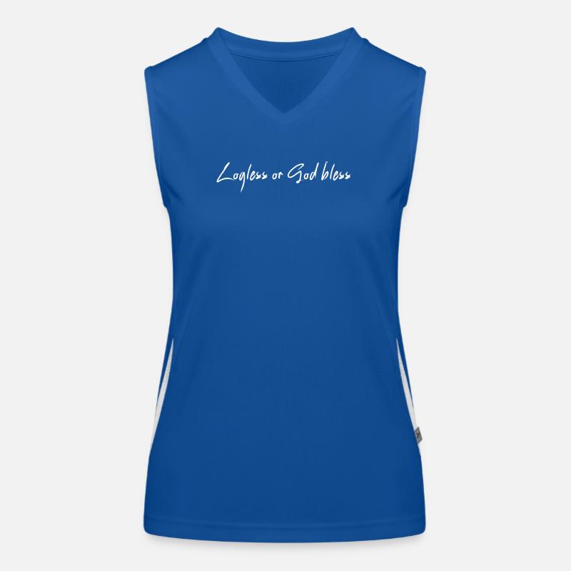 Logless or God bless Funktionelles Kontrast-Tank Top für Frauen