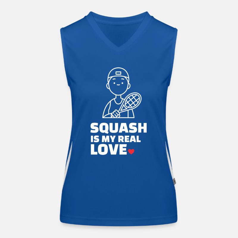 Ich Liebe Squash Funktionelles Kontrast-Tank Top für Frauen