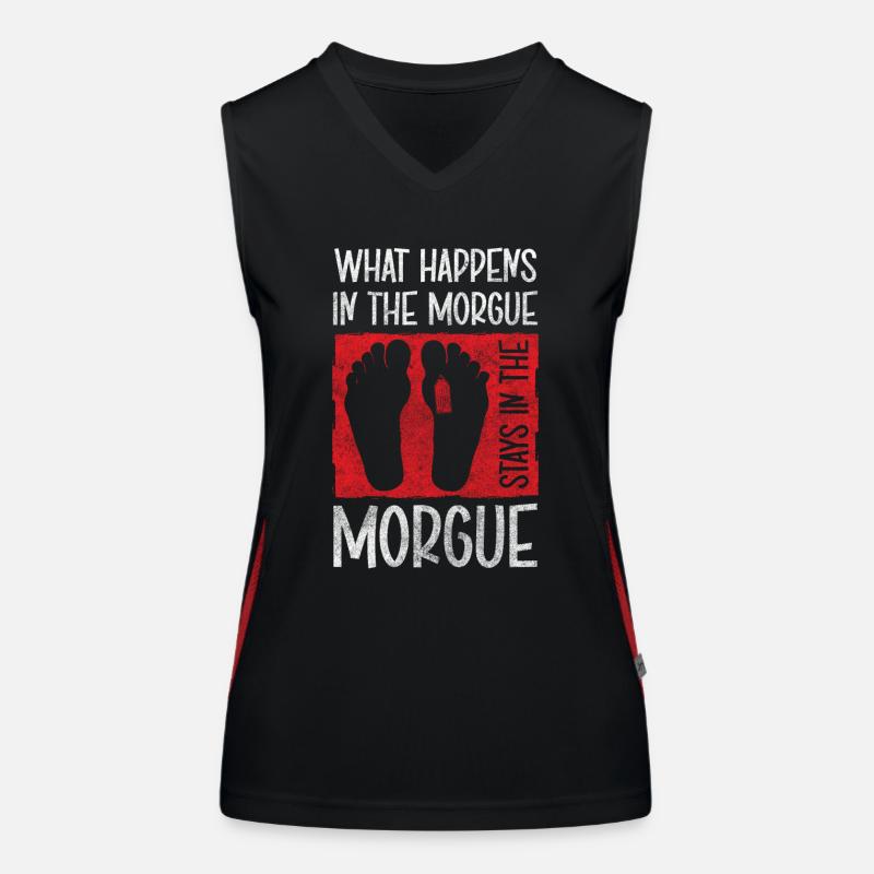 Bestatter Beerdigung Leichenbestatter Funktionelles Kontrast-Tank Top für Frauen