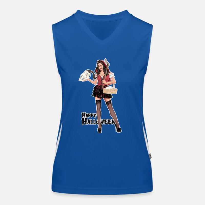 Halloween // Rotkäppchen Funktionelles Kontrast-Tank Top für Frauen