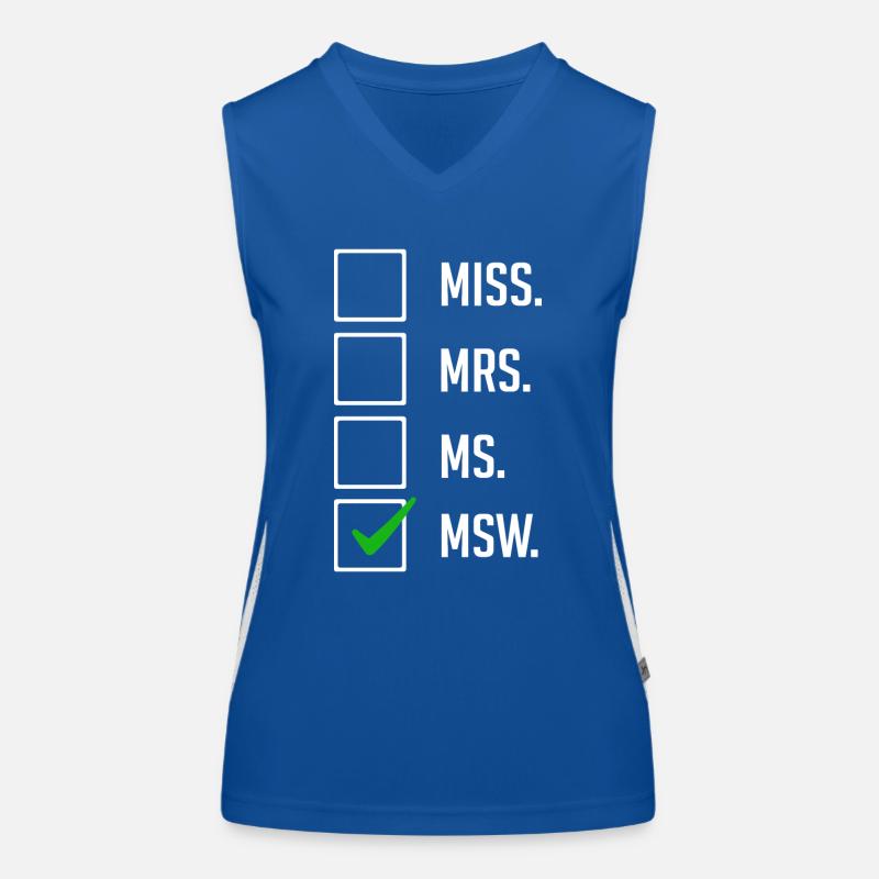 Master Of Social Work Social Work Studies Women's Functional Contrast Tank Top