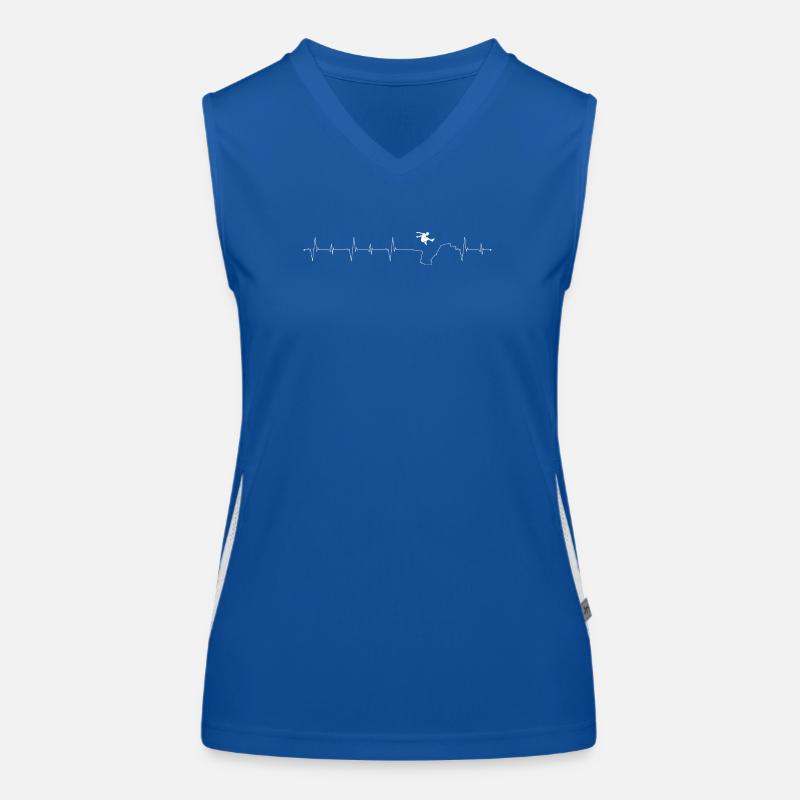 Flug Puls Skyline Funktionelles Kontrast-Tank Top für Frauen