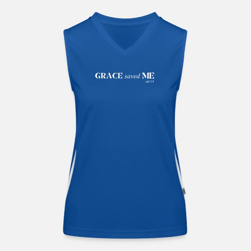 Grace saved me Women's Functional Contrast Tank Top