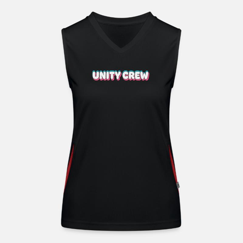 Unity Crew Graffiti-Farbblase Funktionelles Kontrast-Tank Top für Frauen